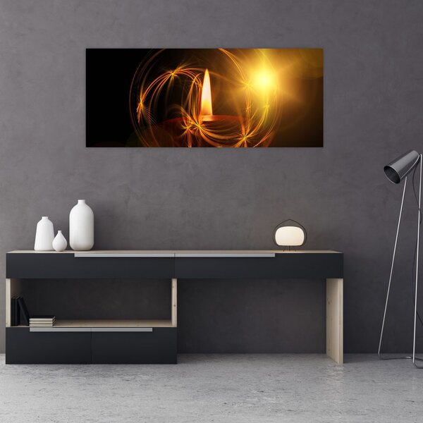 Gyertya képe (120x50 cm)