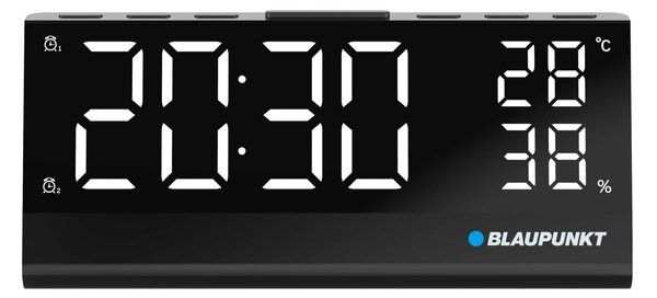 Blaupunkt CR10ALU Rádiós ébresztőóra - Fekete