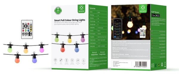Woox Smart Home kültéri Party fényfüzér (R5195)