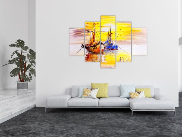 Kép - A csónak festménye (150x105 cm)