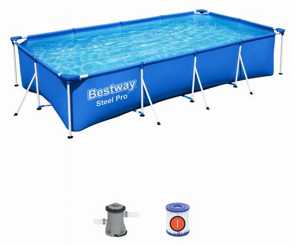 Medence Steel Pro 300x201x66 cm