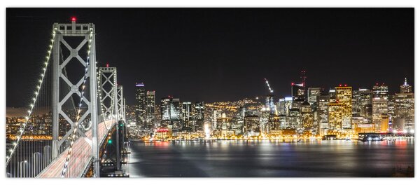 A Brooklyn-híd és a New York-i kép (120x50 cm)