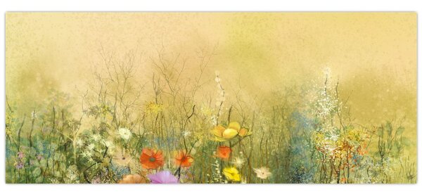 Kép - Festett rét (120x50 cm)