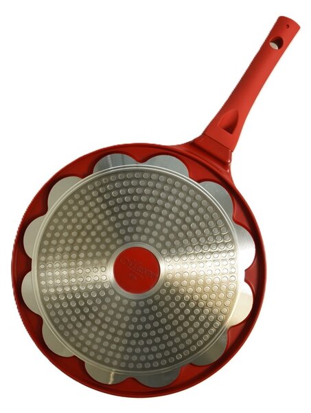 Maestro MR-1222-A Heart Palacsintasütő Serpenyő 26cm - Fekete / piros