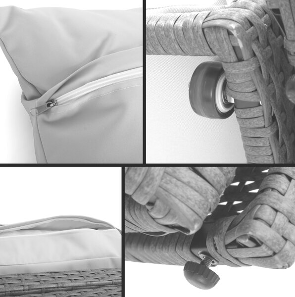 Kerti baldachinos nyugágy Sydney Grey
