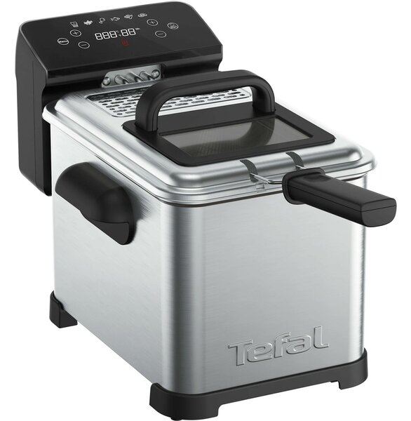 Tefal FR507D Family Pro Digital Olajsütő 4L 2400 Watt - Inox / Fekete