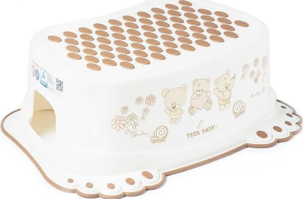Tega Baby Fellépő Csúszásgátlós Teddy Bear - White Pearl