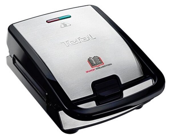 Tefal Snack Collection SW852D szendvicssütő 700 W Fekete, Rozsdamentes acél