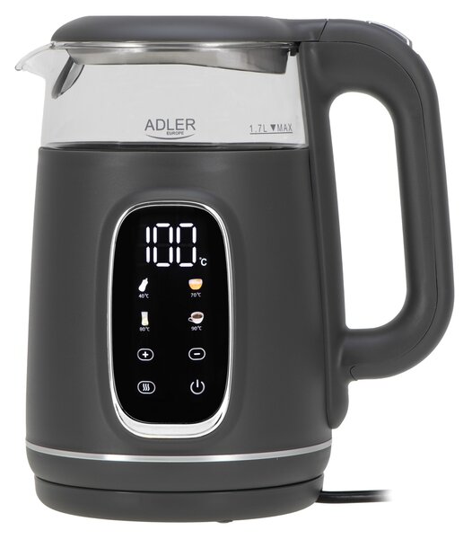 Adler AD 1305 G Elektromos Vízforraló 1,7L 2200W Szürke