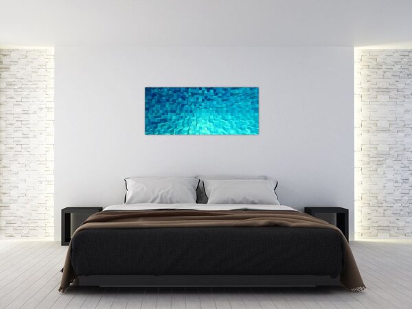 Absztrakt kocka kép (120x50 cm)
