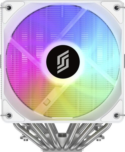 SILENTWARE Titan fehér/ezüst Dual Tower CPU hűtő ARGB 120 mm TITAN-WH