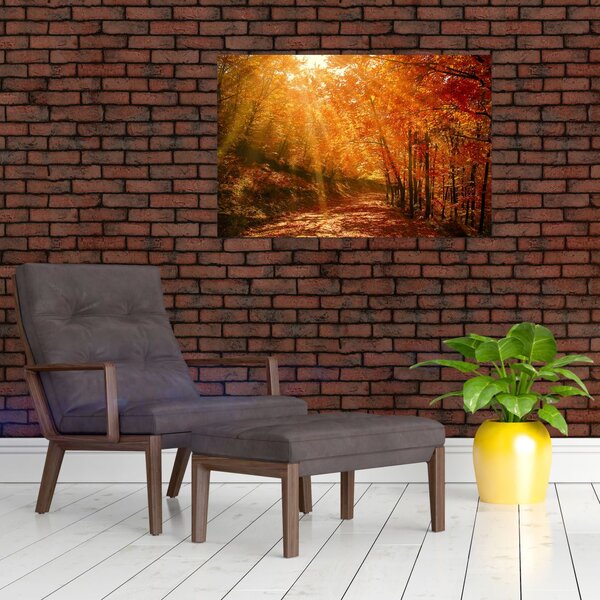 Őszi erdő képe (90x60 cm)