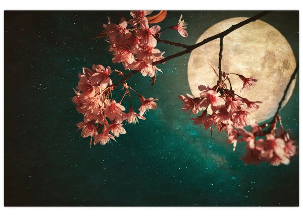 Kép - Sakura teliholdkor (90x60 cm)