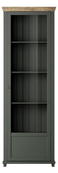 Vitrin Elvina Typ 06 (sötétzöld + lefkas tölgy) (J)