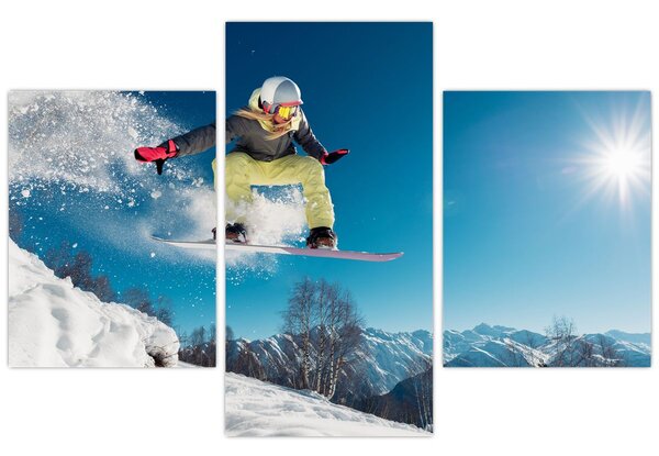 Kép - Snowboardos (90x60 cm)