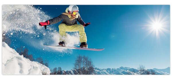 Kép - Snowboardos (120x50 cm)