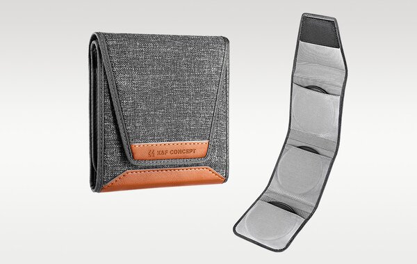 K&F Concept KF13.139 - 37-62mm Szűrő tok - Szürke