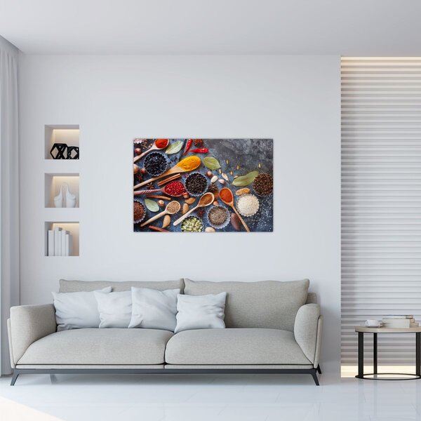 Kép - Fűszerek (90x60 cm)