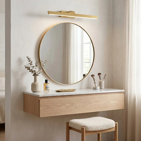 Fürdőszobai fali LED lámpa SWE008-1W 58cm BRUSH GOLD