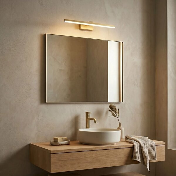 Fürdőszobai fali LED lámpa SWE008-1W 58cm BRUSH GOLD