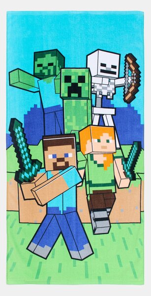 Sinsay - Pamut fürdőlepedő Minecraft - többszínű