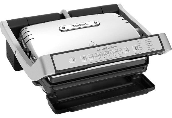 Tefal GC707D Kontakt grill Elektromos Nemesacél, Fekete