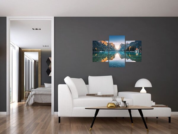 Kép - Hegyi tó (90x60 cm)