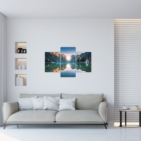 Kép - Hegyi tó (90x60 cm)