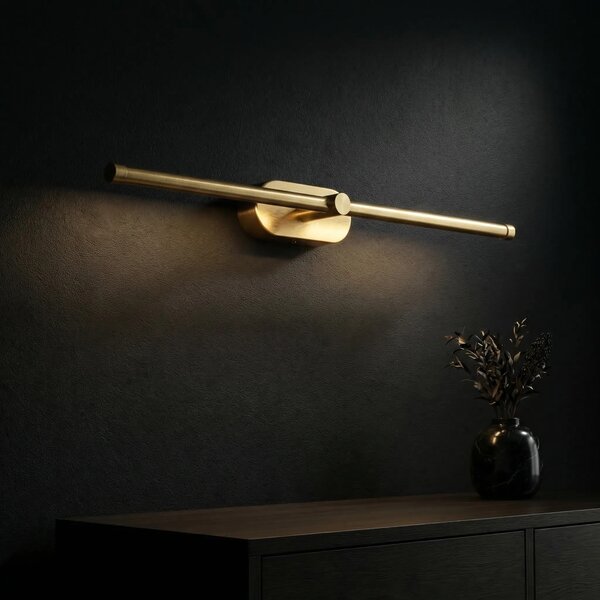 Fürdőszobai fali LED lámpa APP1893-1W 60 cm BRUSH GOLD