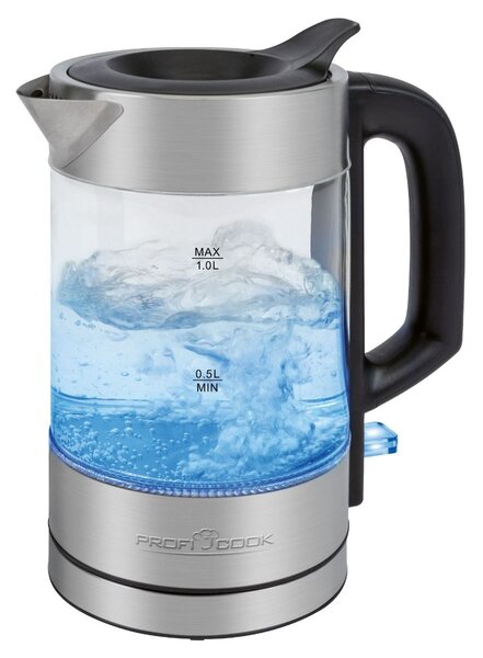 ProfiCook PC-WKS 1229 G Üveg Vízforraló 1L Rozsdamentes Acél