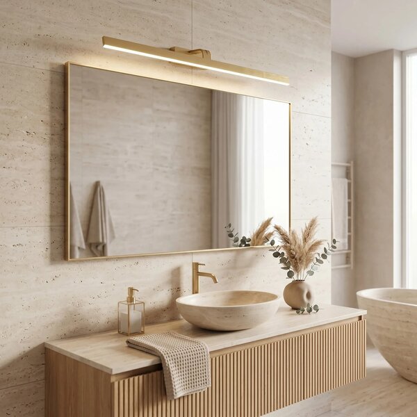 Fürdőszobai fali LED lámpa SWE009-1W 73cm BRUSH GOLD