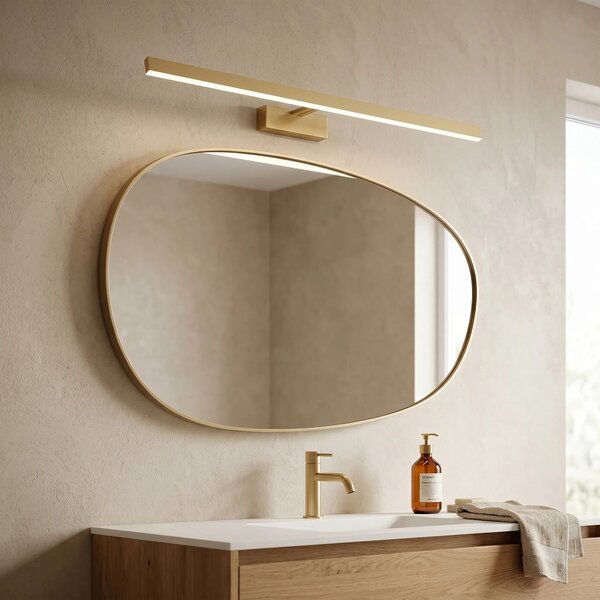 Fürdőszobai fali LED lámpa SWE009-1W 73cm BRUSH GOLD