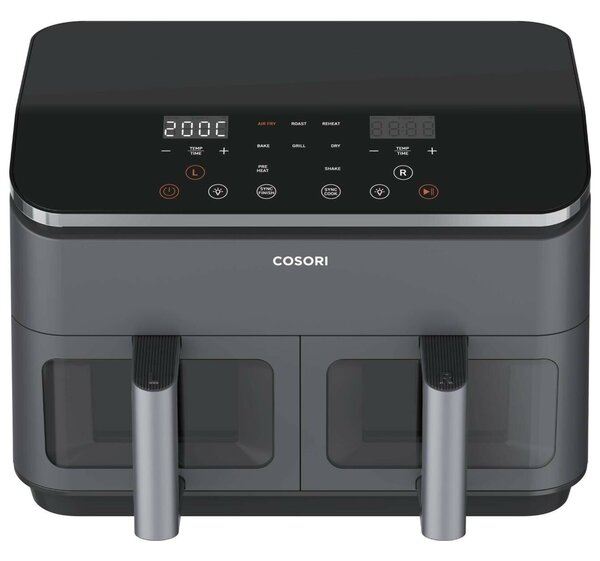Cosori CAF-R901-AEU Dual Basket 8,5L forrólevegős sütő - Fekete