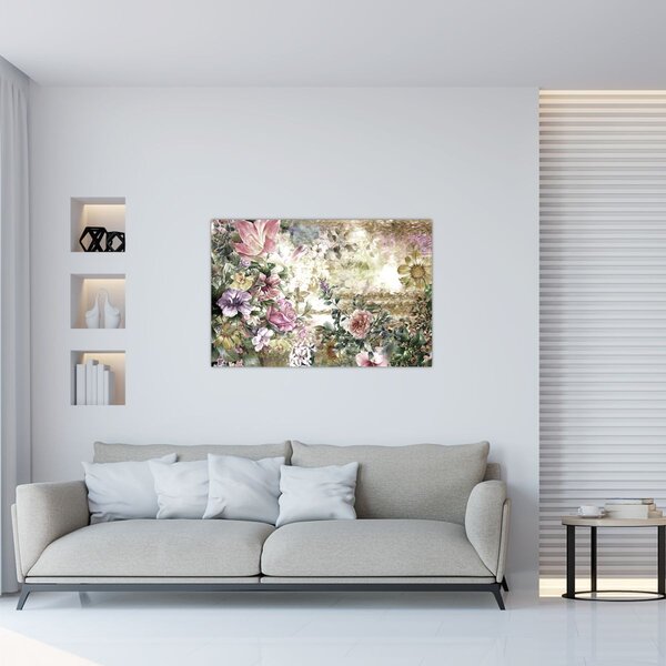 Kép - Design virágok (90x60 cm)