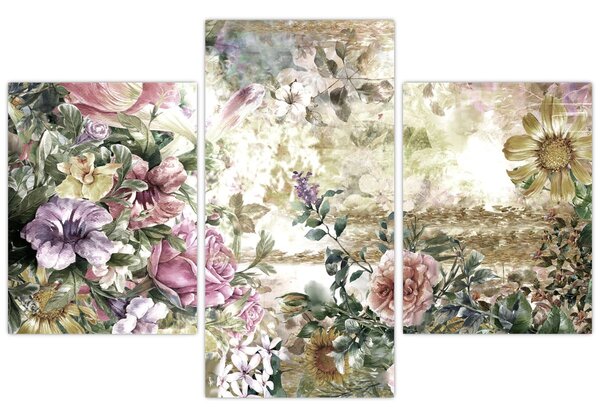 Kép - Design virágok (90x60 cm)