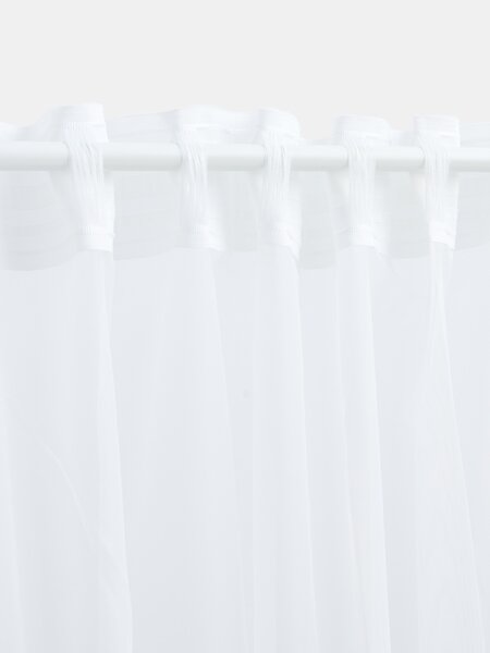 Sinsay - Függöny díszes növényi hímzéssel - fehér