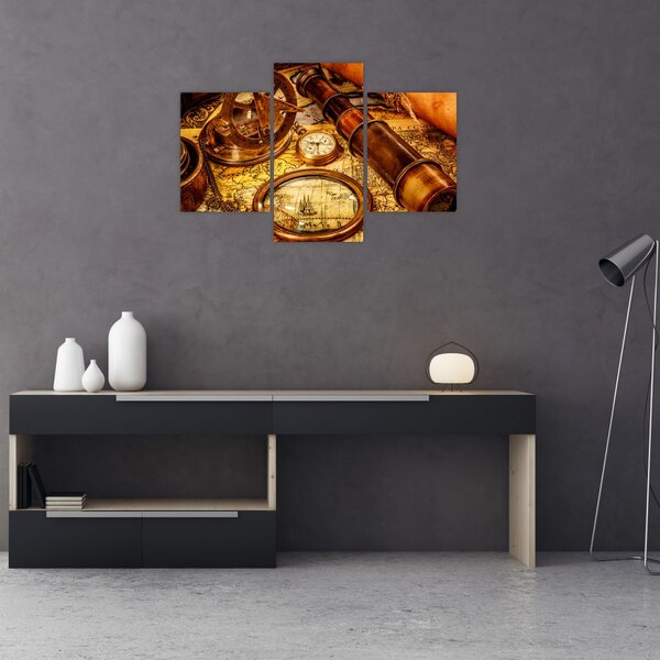 Kép - Tengerészek történelmi segédeszközei (90x60 cm)