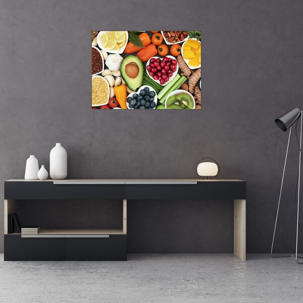 Kép - Egészséges ételek (70x50 cm)