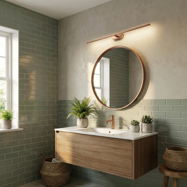 Fürdőszobai fali LED lámpa APP1897-1W 80 cm BRUSH COPPER