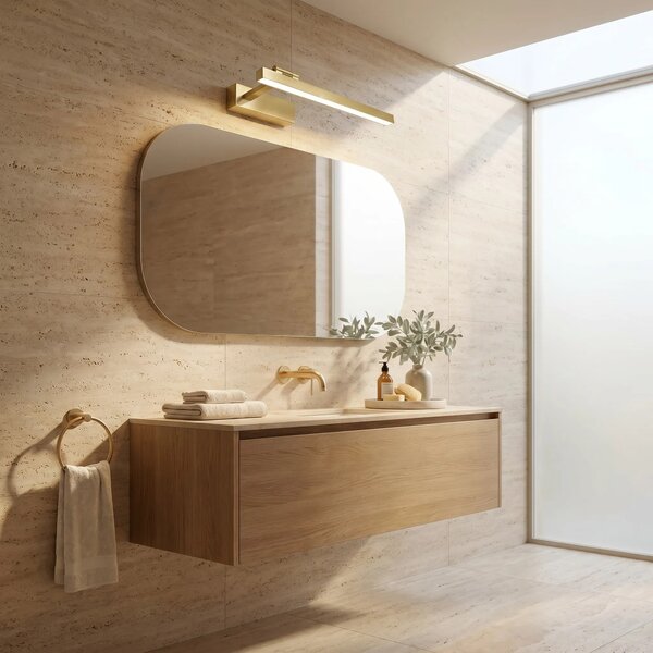 Fürdőszobai fali LED lámpa SWE031-1W 40cm Brush Gold