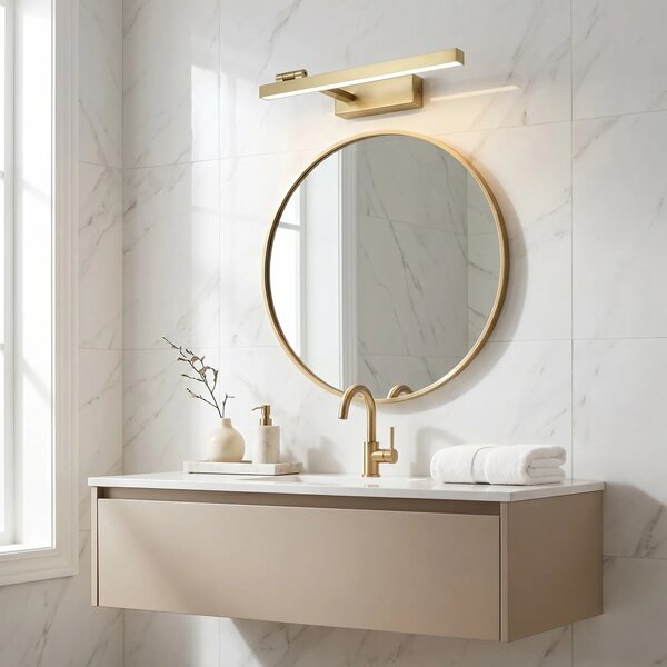 Fürdőszobai fali LED lámpa SWE031-1W 40cm Brush Gold