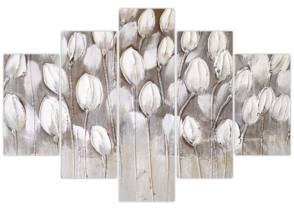 Kép - Strukturált tulipánok (150x105 cm)