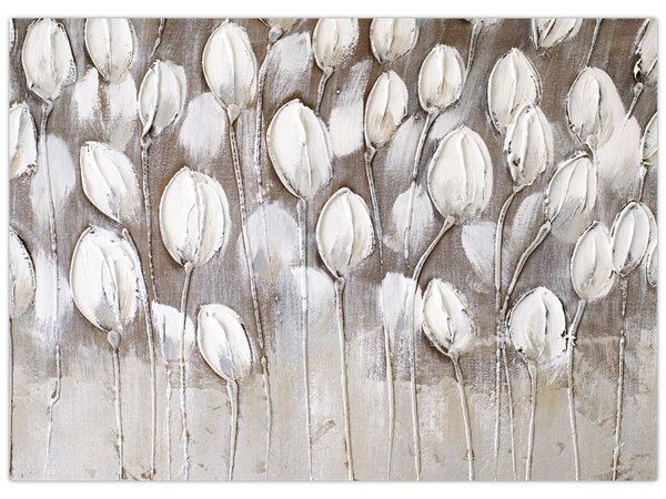 Kép - Strukturált tulipánok (70x50 cm)