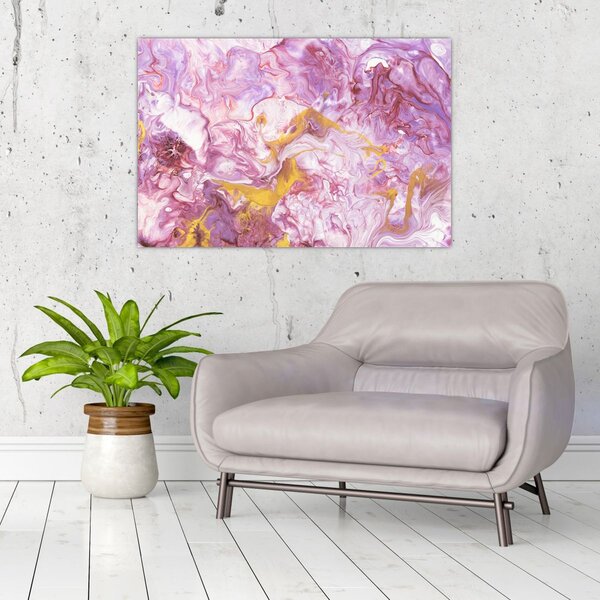 Kép - Rózsaszín absztrakció (90x60 cm)