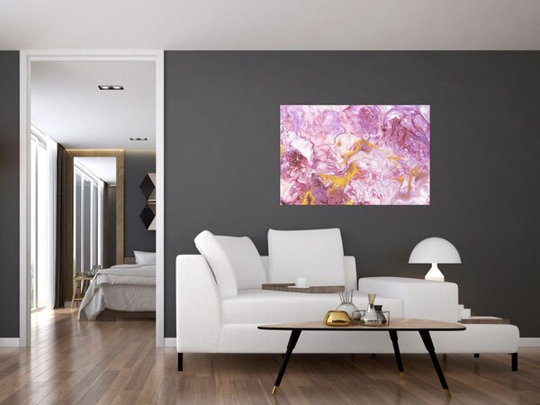 Kép - Rózsaszín absztrakció (90x60 cm)