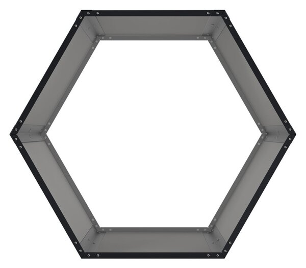 Tüzifatároló G21 HEX 53 - 92 x 60 cm, antracit
