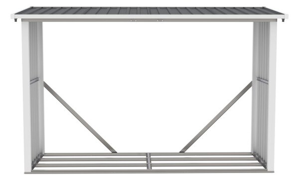 G21 WOH 335 tüzifa tároló - 242 x 89 cm, antracit