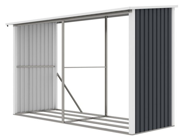 G21 WOH 682 tüzifa tároló - 302 x 119 cm, antracit