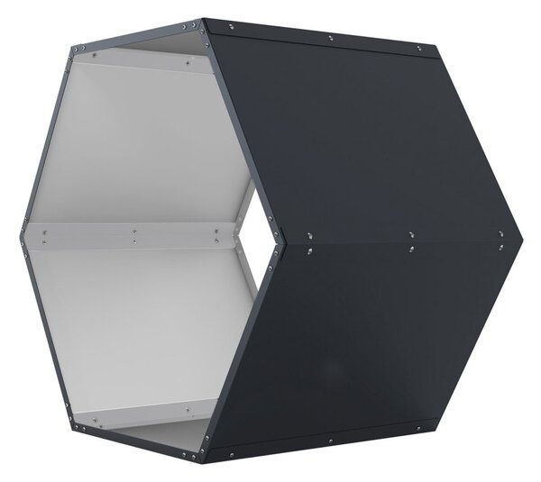 Tüzifatároló G21 HEX 53 - 92 x 60 cm, antracit