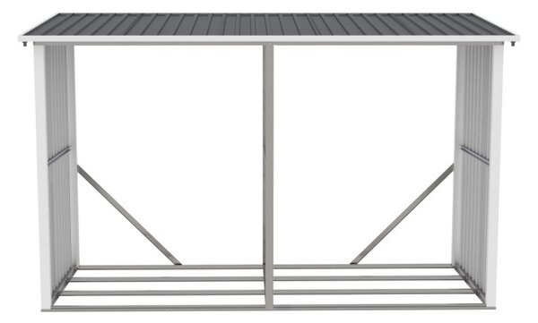 G21 WOH 682 tüzifa tároló - 302 x 119 cm, antracit